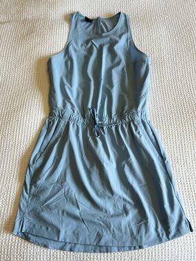 The North Face Light Blue Athletic Drawstring Tank Dress